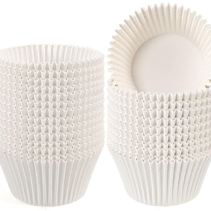 Caperci Jumbo Cupcake Liners White Muffin Baking C