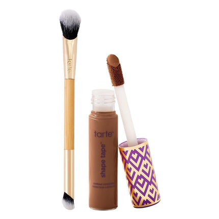 tarte shape tape concealer & brush - 53N deep - fu