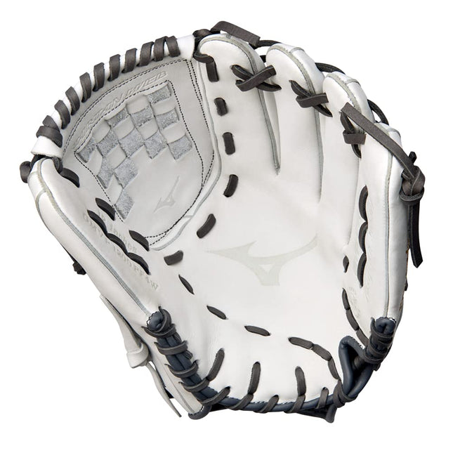 Gant de softball Mizuno GMVP1200PF4W MVP Prime Fastpitch 12", filet écossais, pour lanceur droitier, BLANC-GRIS