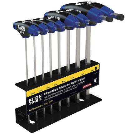 Klein Tools JTH98M T-Handle Hex Key Set, Metric Si