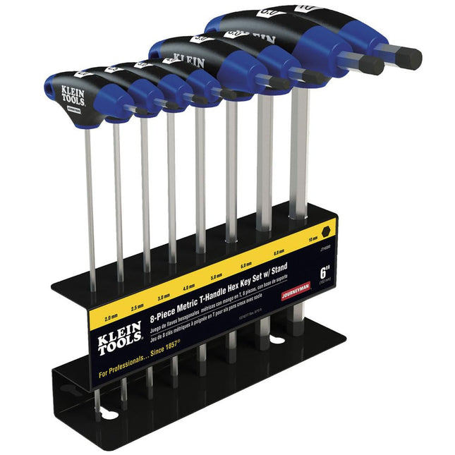 Klein Tools JTH68M T-Handle Hex Key Set, Metric Si