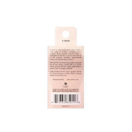 e.l.f. Kabuki Face Brush, Travel-Sized Make-up Brush for Precise & Controlled Application On-The-Go, Vegan & Cruelty-Free