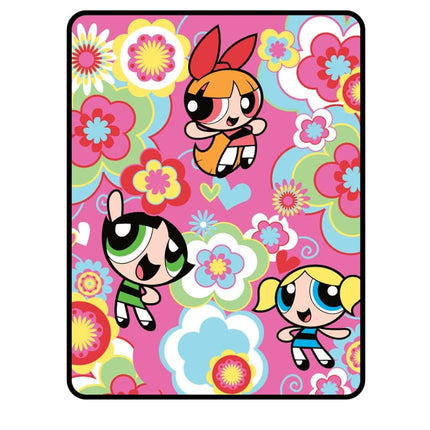 Franco Ropa de Cama Power Puff Girls, Manta de Micro Raschel Súper Suave, 46 x 60 pulg., (Producto Oficialmente Licenciado de Power Puff Girls) Coleccionables