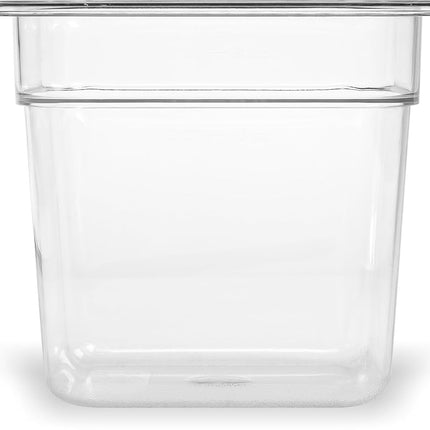 Carlisle FoodService Products StorPlus Food Storage Container 1/6 Size Food Pan for Serving and Storing Hot or Cold Food, 2.5 Qt, 1 Count, Clear