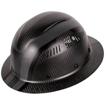 Klein Carbon Fiber Full Brim Hard Hat, Spartan