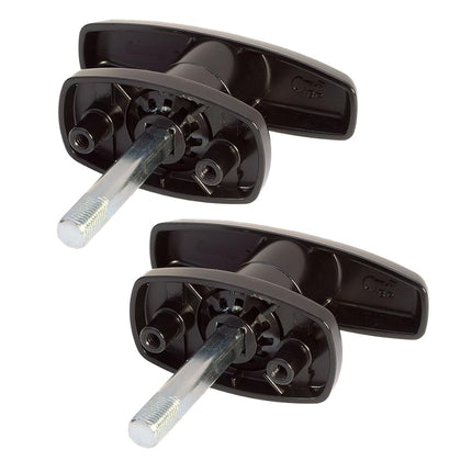 Bauer T-323T Package Matching T-Handles Lock Set | Shaft 2 Inch Total Length, 1/2" thread on end | Keyed K-127