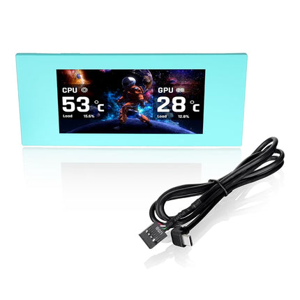 Thermaltake View 600 TG 6.0 Inch LCD Screen Panel Kit; LCD and Panel; 1480x720p; TTRGBPlus 3.0 Supported; Type-C to USB (9-Pin);