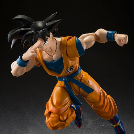 Tamashii Nations S.H.FIGUARTS Dragon Ball Movie Son Goku Super Hero Figure,Orange/Blue