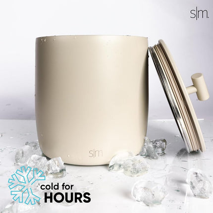 Simple Modern Insulated Ice Bucket with Lid & Scoop | 100oz | Black