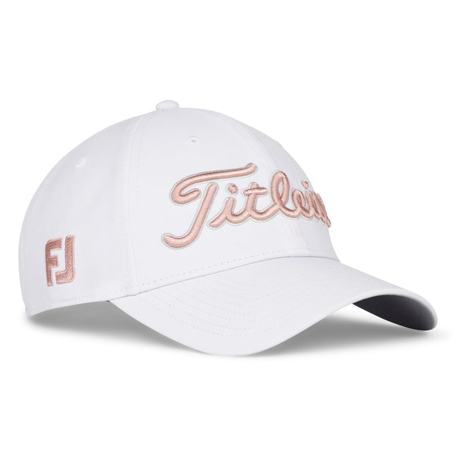 Titleist Men's Standard Tour Performance Golf Hat, White/Soft Pink