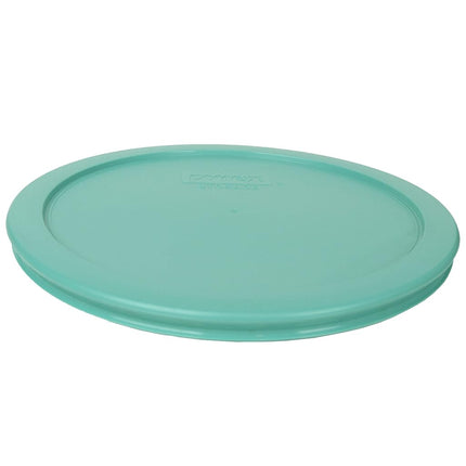 Pyrex (3) 7200-PC 2-Cup, (3) 7201-PC 4-Cup, and (3) 7402-PC 6/7-Cup Turquoise Lids - Made in USA
