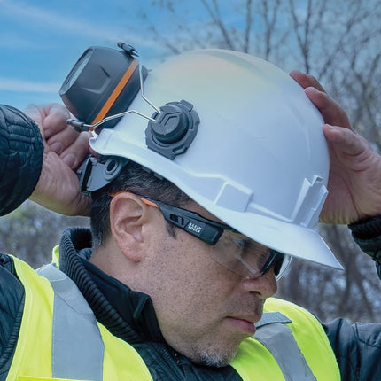KLEIN TOOLS 60532 Earmuffs, Cap and Safety Helmet Hard Hat Attachment, 26dB Noise Protection, Construction, Manufacturing, Maintenance