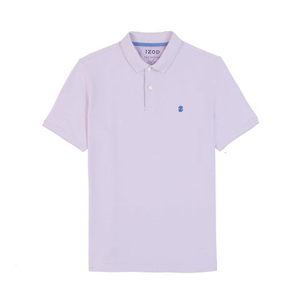 IZOD Men's Advantage Performance Short Sleeve Fashion Polo Shirt, Viola, S