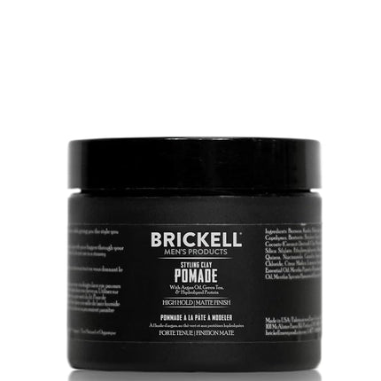 Brickell Men’s Styling Clay Pomade For Men, Natura