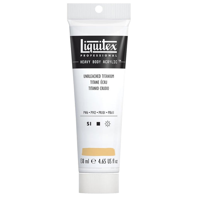 Liquitex Professional Heavy Body Acrylic Paint 4.65-Ounce Tube, Unbleached Titanium