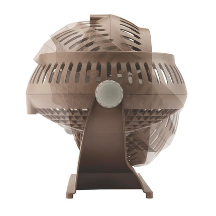 Lasko 505 Small Desk Fan with10-Inch Pivoting Head, Portable Electric Plug-In Table Fan Creates a Quiet Personal Cooling Breeze, Ideal for Travel, Bedroom, Dorm, and Office – Bronze