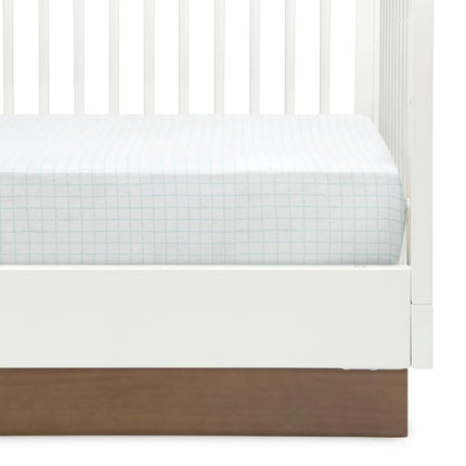 Delta Children Fitted Crib Sheets for Girls and Boys - 100% Organic Cotton Crib Sheet for Standard Crib and Toddler Mattresses - 28x52 Inch - GOTS Certified (Pack of 3), Sea Life