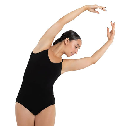 Capezio Women's V-Neck Camisole Leotard,Black,Medi
