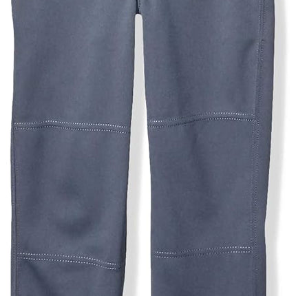 Pantalones de béisbol CHAMPRO de ajuste holgado con parte inferior abierta para niño, con entrepierna ajustable y área reforzada para deslizarse, color gris