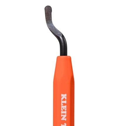 Klein Tools 50074 2 Pack Pipe Reamer Pen, Deburring Tool for PVC and Metal Lead, Free Spinning Blade, Pocket Clamp Storage, Professional Reamer Tool
