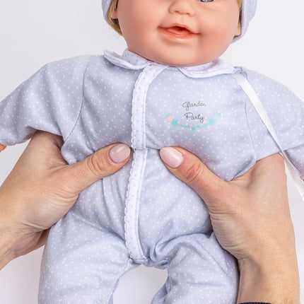 JC Toys 16" Soft Body Baby Doll with Down Syndrome/African American/Brown Hair/Magic Milk Bottle/Realistic & Inclusive