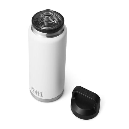 YETI Rambler 36 oz Bottle, Vacuum Insulated, Stainless Steel with Chug Cap, White