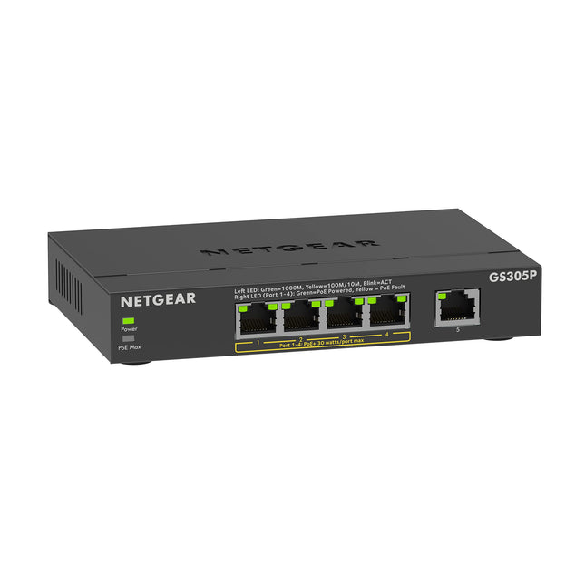 NETGEAR 5-Port PoE Gigabit Ethernet Unmanaged Esse