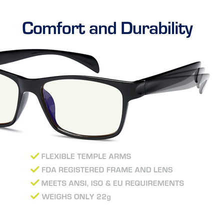 GAMMA RAY FLEXLITE GR OR-003-C1 Computer Glasses Without Magnification in Flexible Frame Anti UV Blue Light and Anti Harmful Glare