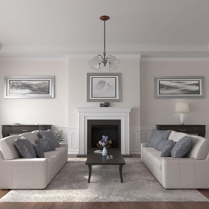 Ekena Millwork CM11BLFIF Jet Blackthorne Ceiling Medallion, FireBrick