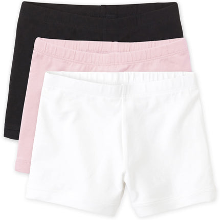 The Children's Place Girl's Cartwheel Shorts, Blac