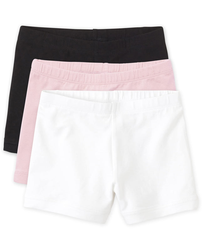 The Children's Place Girl's Cartwheel Shorts, Blac