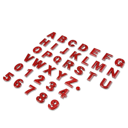 DNA Motoring EM-L-LETTER-3-RD Red Letter Number De