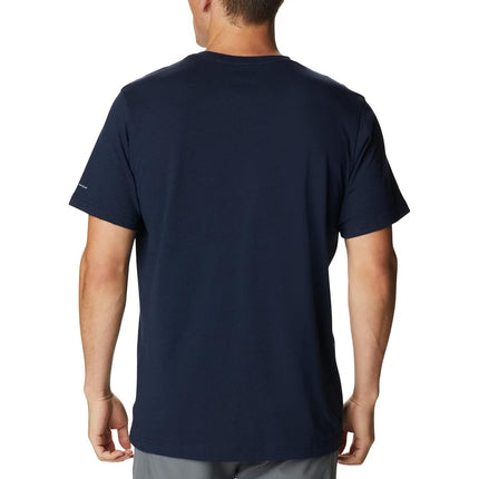 Columbia Men's Thistletown Hills Short Sleeve Hiking Shirt, Collegiate Navy Heather, 2X Tall