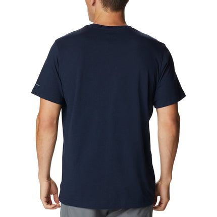 Columbia Men's Thistletown Hills Short Sleeve, Short Sleeve T-Shirt, Collegiate Navy Heather, X-Small