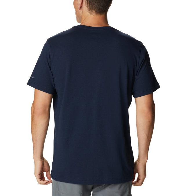 Columbia Men's Thistletown Hills Short Sleeve, Short Sleeve T-Shirt, Collegiate Navy Heather, X-Small