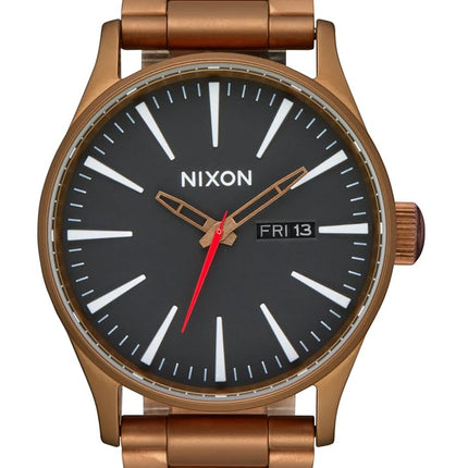 Nixon Classic Watch NIXON-A356-P, Bronze/Black, Standard Size, Sentry SS