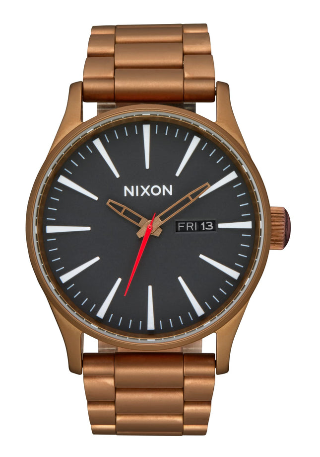 Nixon Classic Watch NIXON-A356-P, Bronce/Negro, Talla Estándar, Sentry SS