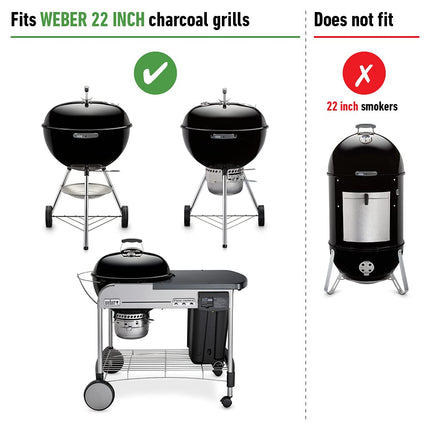 Weber One-Touch Cleaning System Set, Suitable for 57 cm Charcoal Barbecues