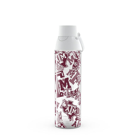 Tervis Venture Lite A&M Aggies - Vaso Térmico de Viaje Aislado de Doble Pared, Fabricado en EE. UU., Mantiene las Bebidas Frías y Calientes, Botella de Agua de 700 ml, Clásico