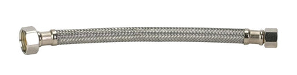 FLUIDMASTER INC. PRO1F09 Fluidmaster B1F09 Faucet Connector, Braided Stainless Steel - 3/8" Female Compression Thread x 1/2" I.P. Female Straight Thread, 9" Length