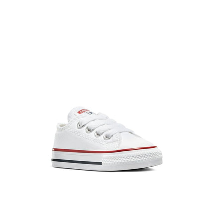 Converse Kid's Chuck Taylor All Star Low Top Shoe, Optical White, 1.5 M US Little Kid