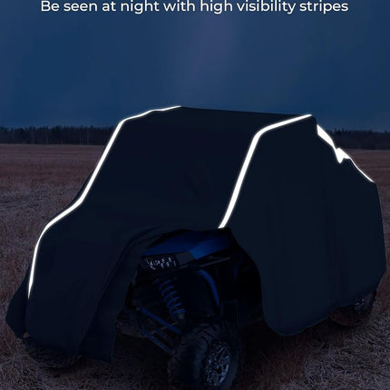 KEMIMOTO UTV Cover 2 Seater All-Weather Protection PU Oxford Cloth