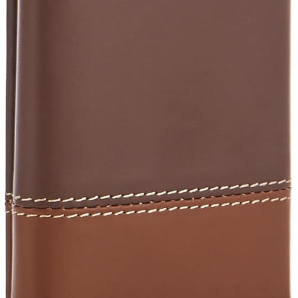 Billetera Trifold de Cuero para Hombre Timberland con Ventana de Identificación, Marrón/Canela, Talla Única