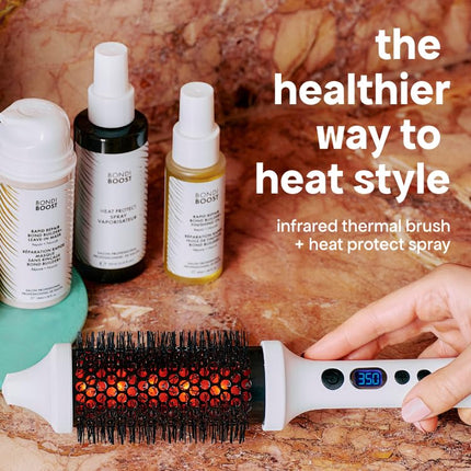 BondiBoost Heat Protectant Spray 4.23 fl oz - Thermal Hair Protection from Heat Styling - Light Weight Formula - Sulfate + Paraben Free, for Women + Men - Vegan/Cruelty-Free - Australian Made