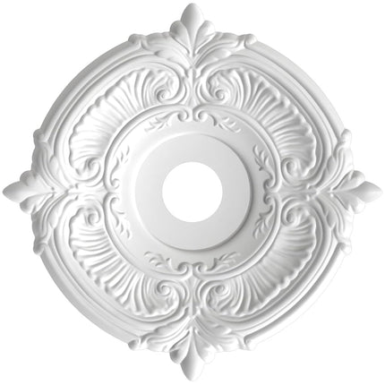 19"OD x 3 1/2"ID x 1"P Attica Thermoformed PVC Ceiling Medallion (Fits Canopies up to 6 3/4"), Bright Coat Dark Bronze