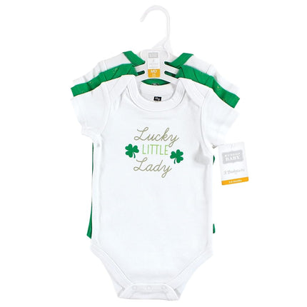 Lot de 5 grenouillères en coton pour bébé Hudson Baby, motif Lucky Lady, 6-9 mois