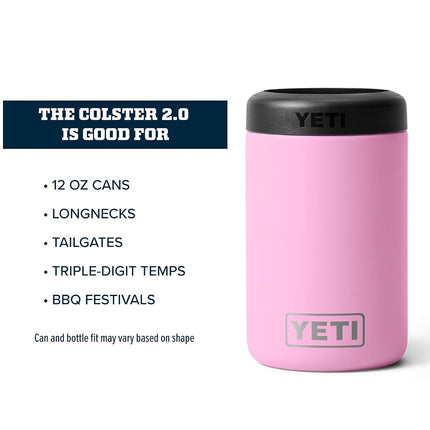 YETI Rambler 12 oz. Colster Can Insulator for Standard Size Cans, Power Pink (NO CAN Insert)