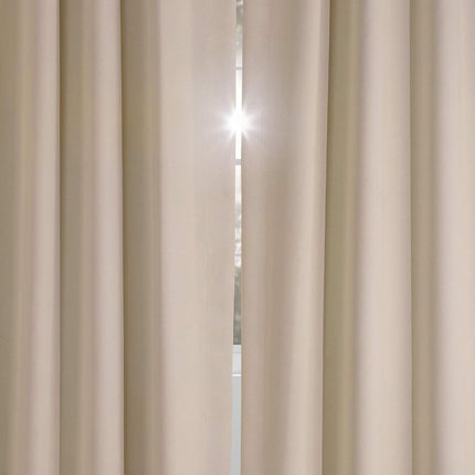 HPD Half Price Drapes Darkening Curtains 108 Inches Long for Bedroom & Living Room (1 Panel), 50 X 108, Egg Nog, Polyester Blend, 50" W x 108" L (Pack of 1)