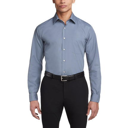 Van Heusen Men's Dress Shirt Fitted Poplin Solid, 