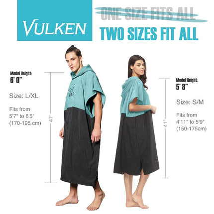 VULKEN Portable Changing Robe, Surf Poncho for Beach & Water Activities